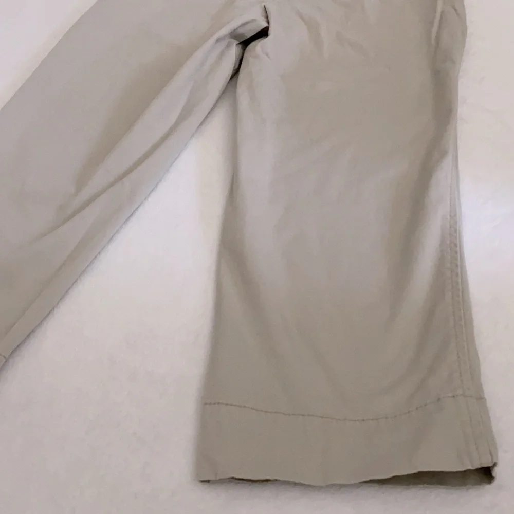 Oh Baby by Motherhood | Maternity Stretch Cotton Full Panel Capri Pants Khaki S - Picture 15 of 16